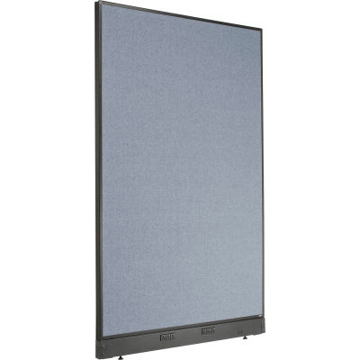 Interion® Electric Office Partition Panel, 48-1/4"W x 76"H, Blue