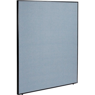 Interion® Bureau cloison panneau, 60-1/4" W x 72" H, bleu