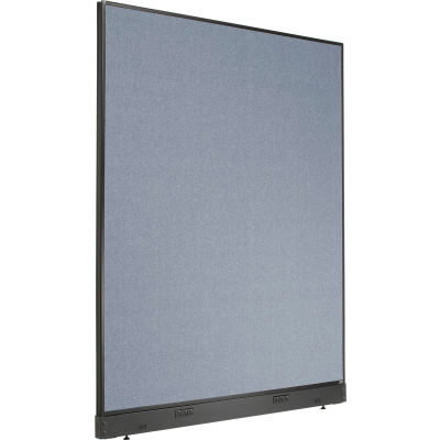 Interion® Electric Office Partition Panel, 60-1/4"W x 76"H, Blue