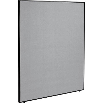 Interion® Bureau cloison panneau, 60-1/4" W x 72" H, gris