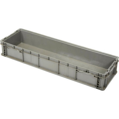 ORBIS Stakpak NXO4815-7GRAY Plastic Long Stacking Container 48 x 15 x 7-1/2 Gray