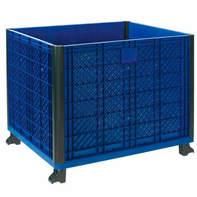 Global Industrial Easy Assembly Solid Wall Bulk Container 39-1/4"L x 31-1/2"W x 29"H Overall