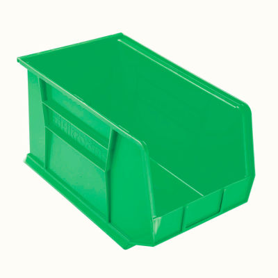 Akro-Mils AkroBin® Plastic Stacking Bin 30260 - 11"W x 18"D x 10"H, Green - Pkg Qty 6