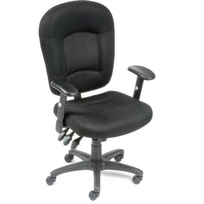 Chaise de bureau multifonction sa® Interion - Tissu à mailles respirables - Noir