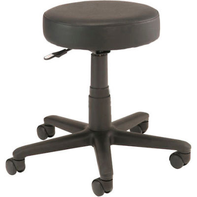 Interion® All Purpose Mobile Stool without Back, Noir