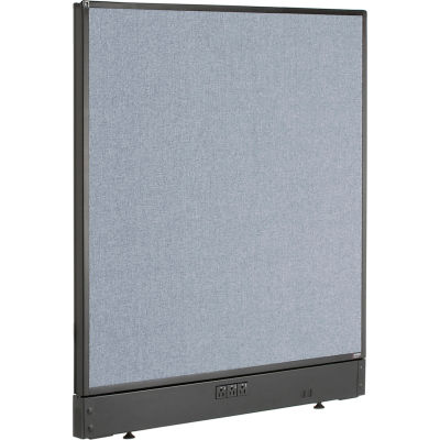 Interion® Electric Office Partition Panel, 36-1/4"W x 46"H, Blue