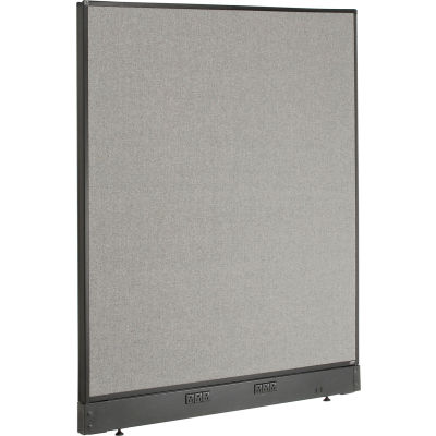 Interion® Electric Office Partition Panel, 48-1/4"W x 46"H, Gray