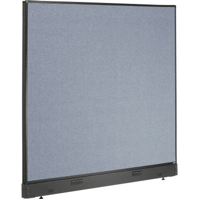 Interion® Electric Office Partition Panel, 60-1/4"W x 46"H, Blue