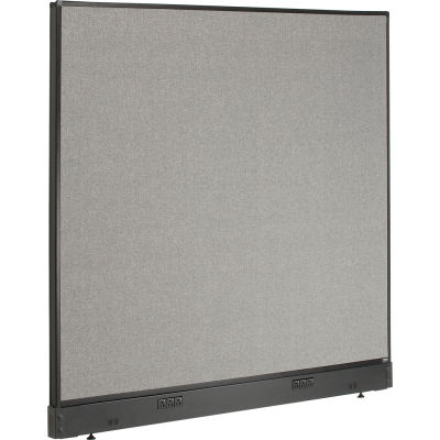 Interion® Electric Office Partition Panel, 60-1/4"W x 46"H, Gray