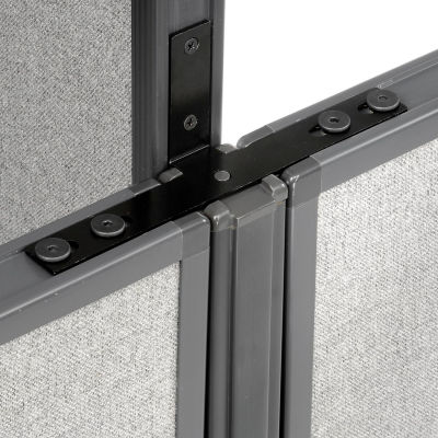 Interion® Low-High Three Way Kit For Two 46" Low Panel With Cable