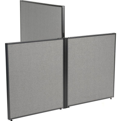 Interion® Low-High 3 Way For Two 60" Low Panel