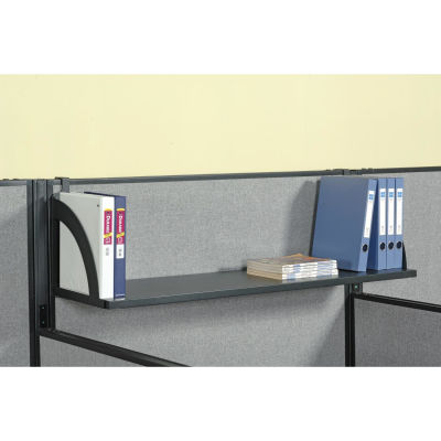 Interion® Hanging Shelf For 36"W Panel - Black