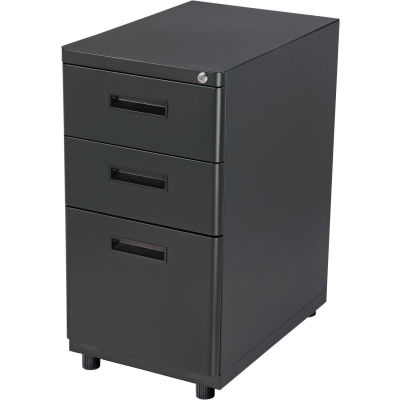 3 Drawer Pedestal Box File Cabinet, Desk Filing Cabinet Combo Box