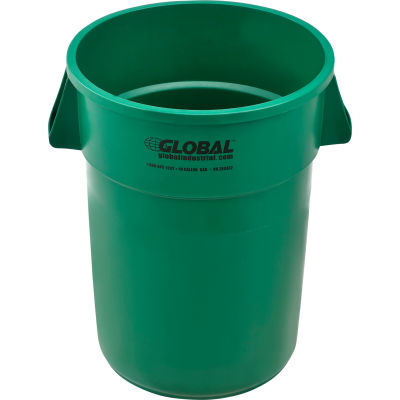 Poubelle en plastique ™ industrielle mondiale - Gallon 44 vert