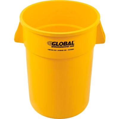 Poubelle en plastique ™ industrielle mondiale - Gallon 44 jaune