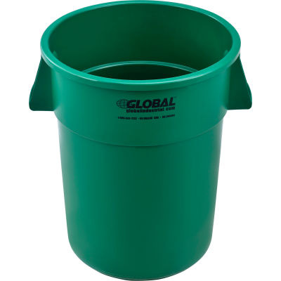Global Industrial™ Plastic Trash Can - 55 Gallon Vert