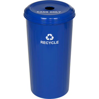 Witt Industries Recycling Can, 20 gallons, Bleu