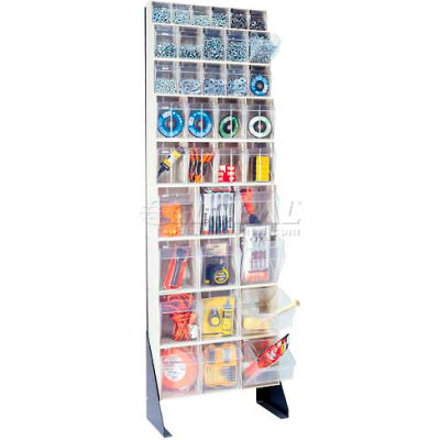 Astuce de Quantum Bin Floor Stand QFS170-36-Single Sided 70" H blanc