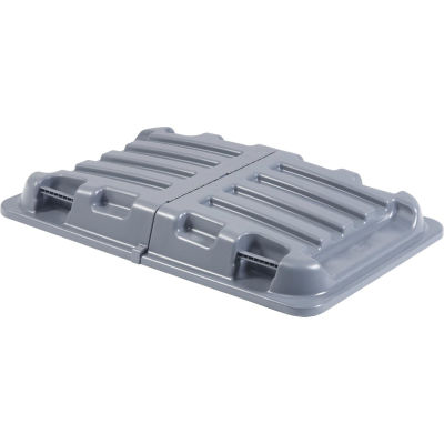 Global Industrial Lid for 1/2 Cu. Yd. Plastic Recycling Tilt Truck, Gray