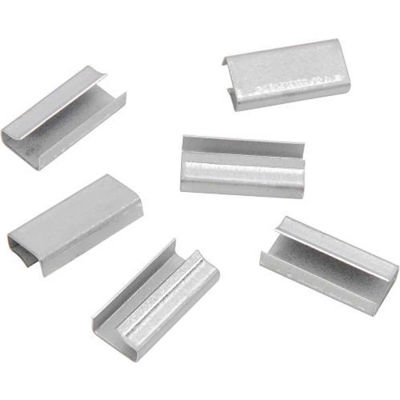 Pac Strapping Metal Strapping Seals For 1/2" Poly Strapping, 1000 Pack