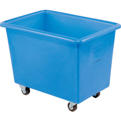 Dandux Camion-boîte en plastique de poids moyen, 6 boisseaux, bleu
