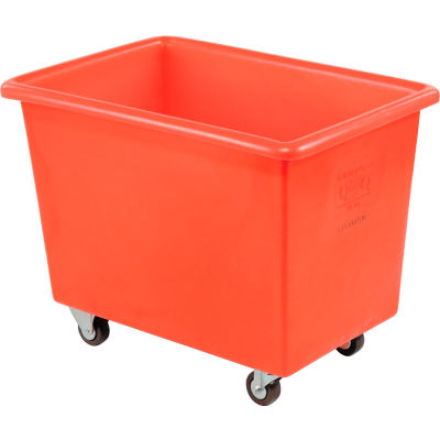 Dandux Camion-boîte en plastique de poids moyen, 6 boisseaux, rouge