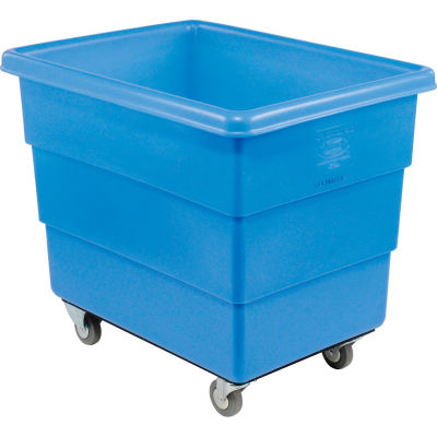 Dandux Medium Duty Plastic Box Truck, 20 Bushel, Blue