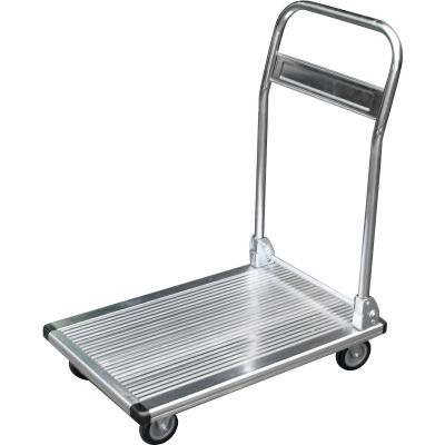 Global Industrial™ Folding Aluminum Platform Truck 29 x 19 400 Lb. Capacity