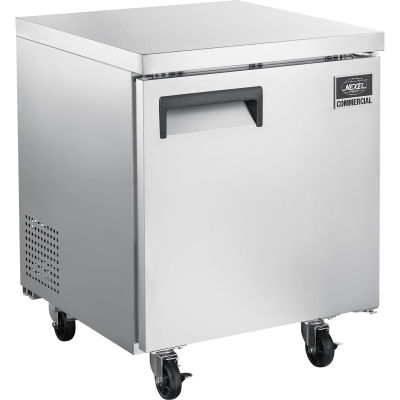 Nexel® Réfrigérateur sous comptoir, 1 portes pleines, 5,5 pi³, acier inoxydable