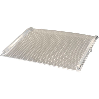 Aluminum Dock Board with Aluminum Curbs BTA-10006036 60x36 10,000 Lb. Cap