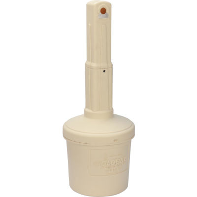 Global Industrial Outdoor Ashtray, 5 Gallon, Beige
