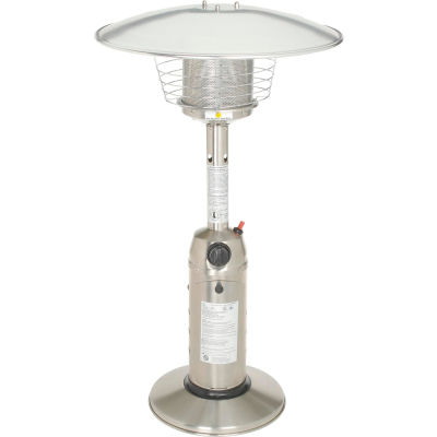 Hiland Patio chauffage HLDS032-B Propane 11000 BTU table inox