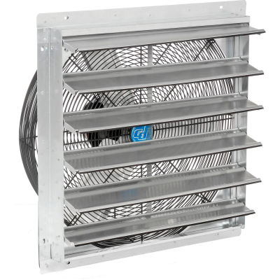 Ventilateur d’échappement Continental Dynamics® Direct Drive 24 » avec obturateur, 2 vitesses, 7000 CFM, 1/4HP, 1phase