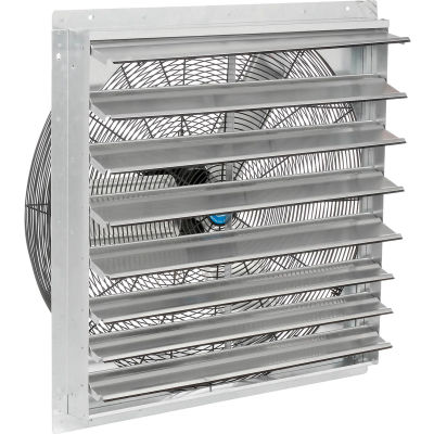 Continental Dynamics® Direct Drive 30" Exhaust Fan w/ Shutter, 2 Speed, 8000 CFM, 1/4HP, 1Phase