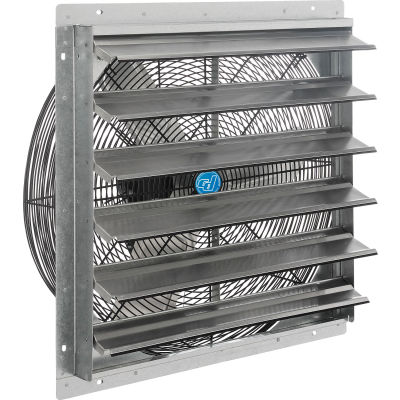 Continental Dynamics® 24" Exhaust Fan with Shutter - Direct Drive - 1/4 HP - Single Speed