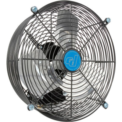 Continental Dynamics® ventilateur d’échappement à entraînement direct de 12 pouces, 3 vitesses, 2150 CFM, 1/12 HP