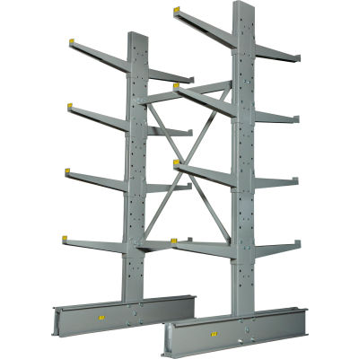 Démarreur de rack cantilever industriel™ double face global, lèvre 2 », 48"Lx59"Dx96"H