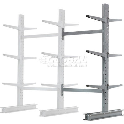 Global Industrial™ Double Side Cantilever Rack Add-On, 48"Lx54"Dx72"H