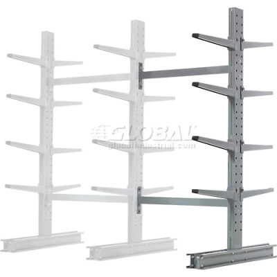 Global Industrial™ Double Side Cantilever Rack Add-On, 48"Lx54"Dx96"H