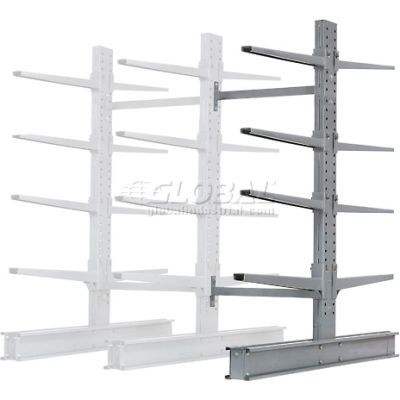 Global Industrial™ Double Side Cantilever Rack Add-On, 48"Lx59"Dx96"H