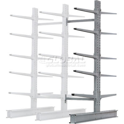 Global Industrial™ Double Side Cantilever Rack Add-On, 72"Lx83"Dx120"H