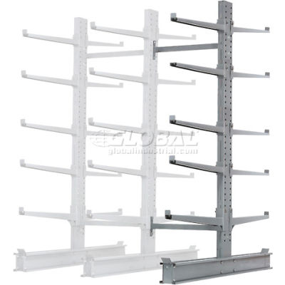 Global Industrial™ Double Side Cantilever Rack Add-On, lèvre 2 », 72"Lx83"Dx120"H