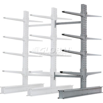 Global Industrial™ Double Side Cantilever Rack Add-On, 48"Lx65"Dx96"H