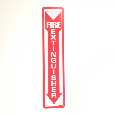 Fire Extinguisher Sign - Vertical - Plastic