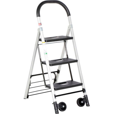 Folding Stepladder Also Functions as a Hand Truck 18-1/2"W x 29"D x 47"H