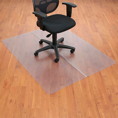 Interion® Président de bureau Mat for Hard Floor - 46 po l. x 60 po L. - Bord droit