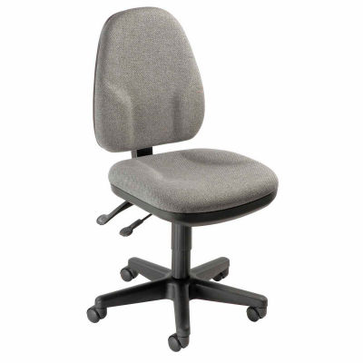 Interion® Task Chair With Mid Back, Fabric, Gray