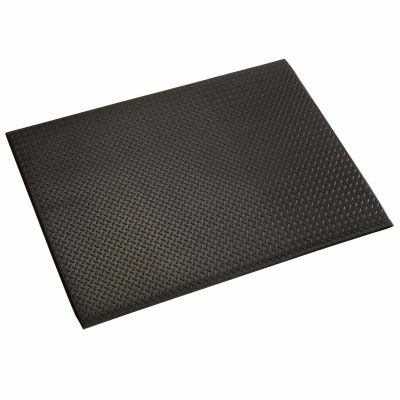 Apache Mills Diamond Deluxe Soft Foot™ Diamond Plate Mat 1/2" Thick 3' x 60' Black
