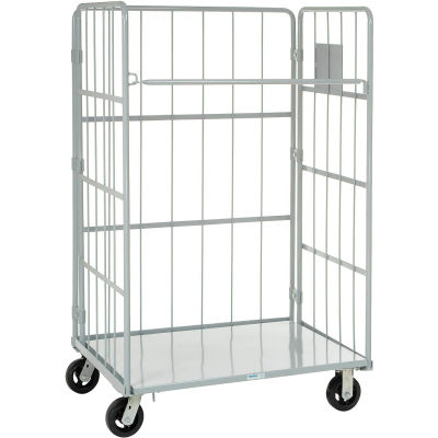 Global Industrial® Folding Truck, 1200 lb. Capacity, 43"L x 32"W x 67"H, Gray