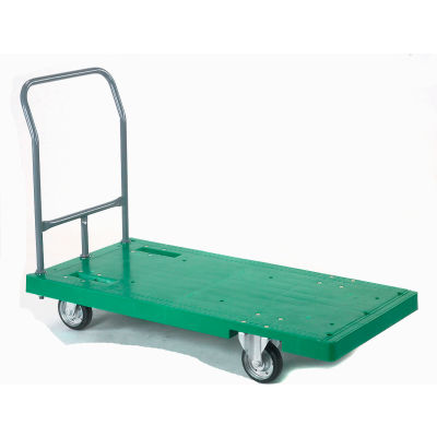 Global Industrial™ Plastic Deck Flatbed Platform Truck, 52 » x 25 », 2000 Lb. Capacité